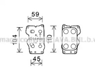 AVA QUALITY COOLING cn3307 -  масляный радиатор, двигательное масло